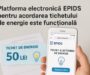 Platforma electronică EPIDS pentru acordarea tichetului de energie este funcțională